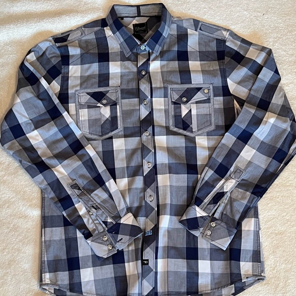 7Diamond Long Sleeve Shirt sz L